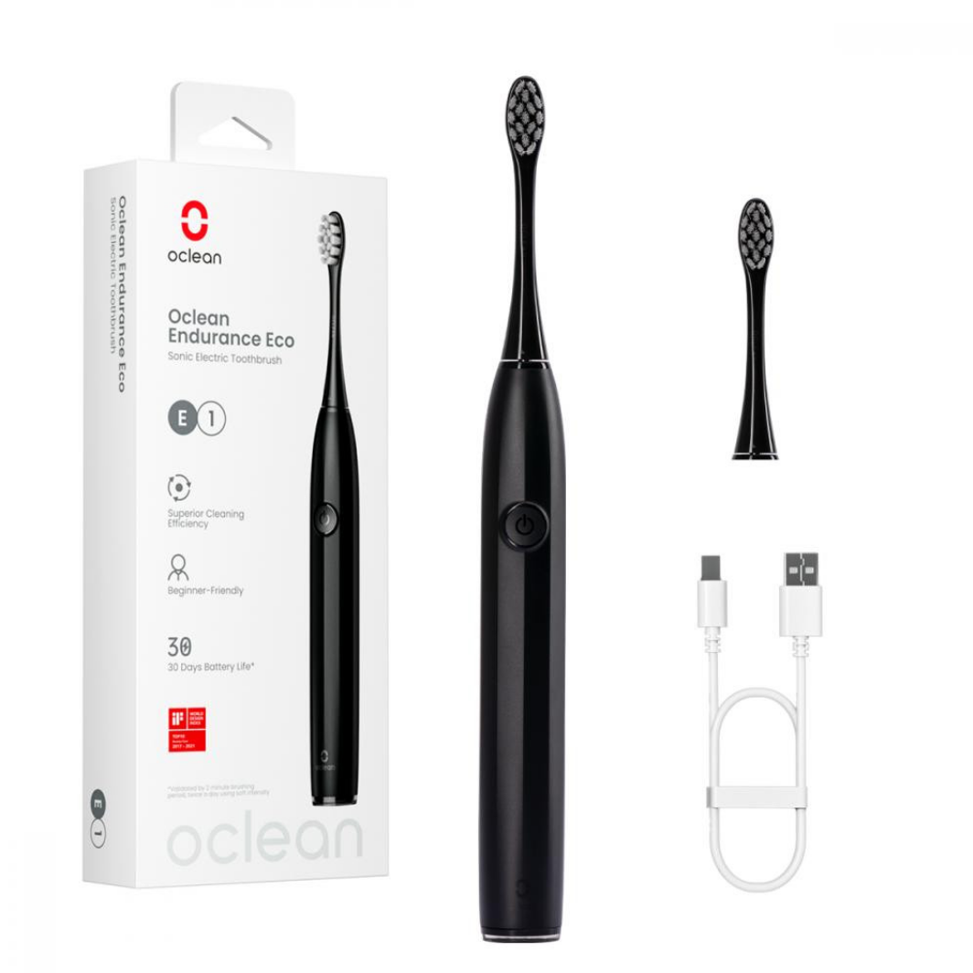 Классическая щетка Oclean Endurance Eco Electric Toothbrush Black (6970810553321)