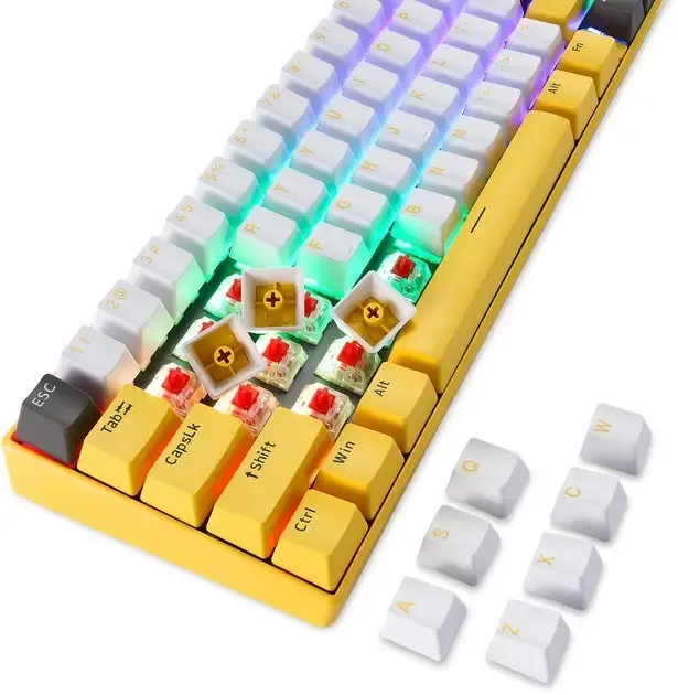 Ігрова клавіатура Motospeed BK67 Longhua Red Yellow (mtbk67ymr) купити