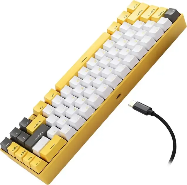 Ігрова клавіатура Motospeed BK67 Longhua Red Yellow (mtbk67ymr) в Україні