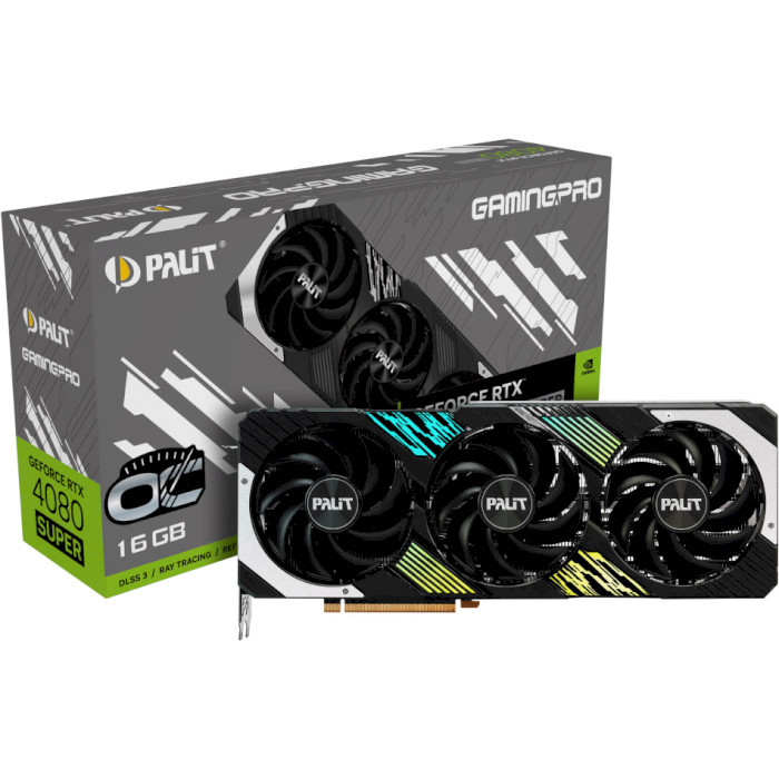 Видеокарта Palit GF RTX 4080 Super 16GB GDDR6X GamingPro OC (NED408ST19T2-1032A)