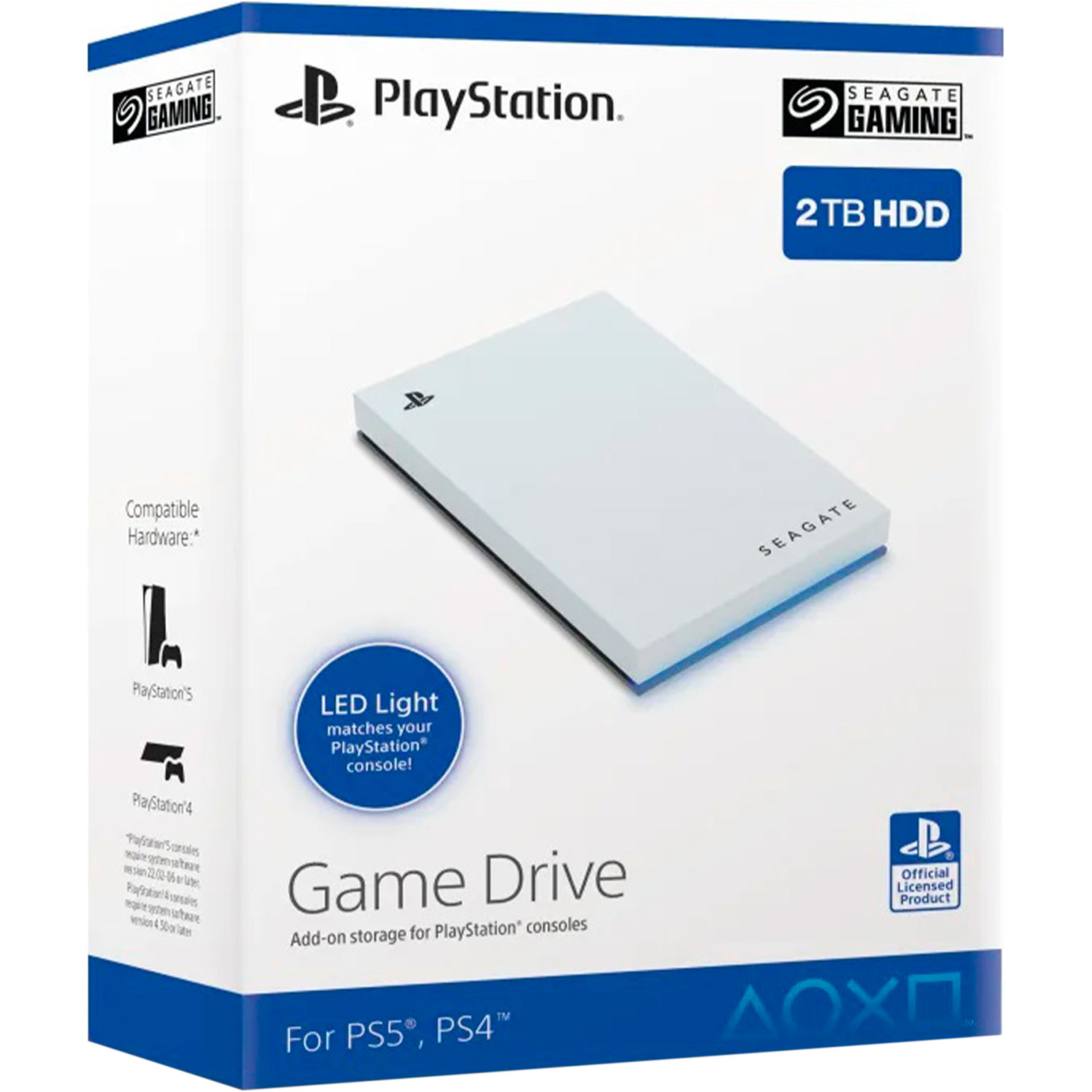 Жорсткий диск Seagate USB 2.0TB Game Drive for PS5 & PS4 White (STLV2000201) недорого