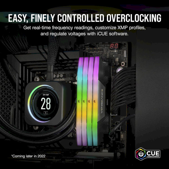 Оперативна пам'ять Corsair DDR5 2x16GB/6000 Vengeance RGB Black (CMH32GX5M2E6000C36) ціна