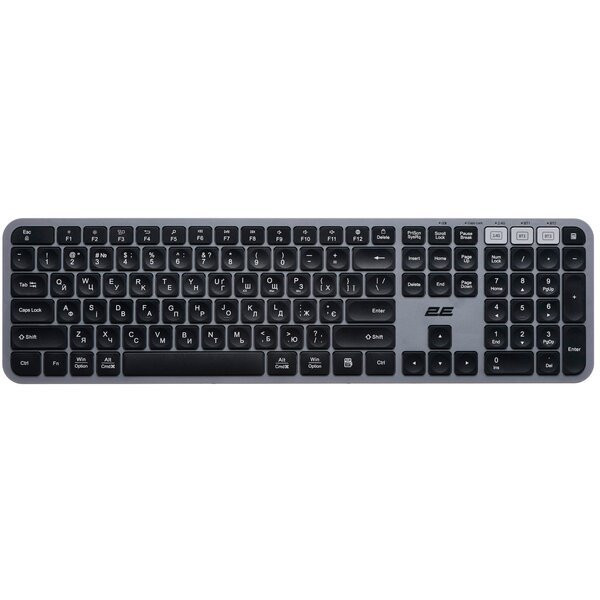 Клавіатура 2E KS240 WL BT Gray (2E-KS240WG_UA) 