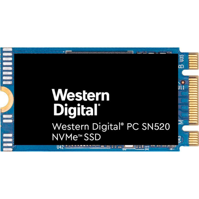 SSD накопичувач WD SSD 256GB PC SN520 M.2 2242 PCIe 3.0 x2 NVMe TLC (SDAPMUW-256G) купити
