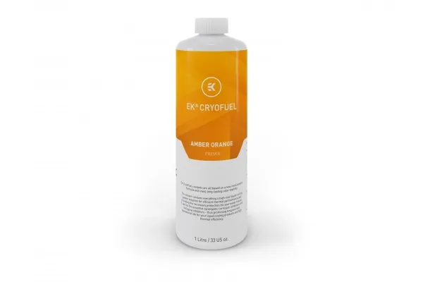 Компонент системи водяного охолодження EKWB EK-CryoFuel Amber Orange (Premix 1000mL) (3831109810408)
