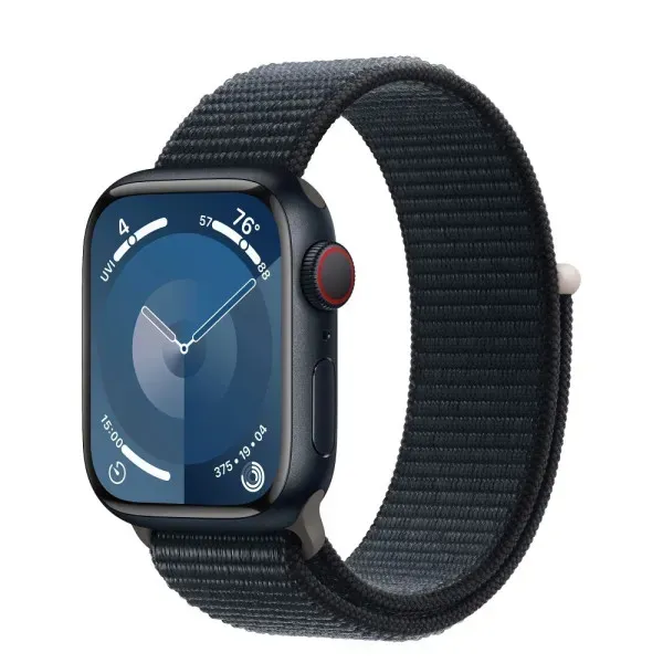 Смарт-часы Apple Watch Series 9 GPS + Cellular 45mm Midnight Aluminium Case with Midnight Sport Loop (MRMF3)