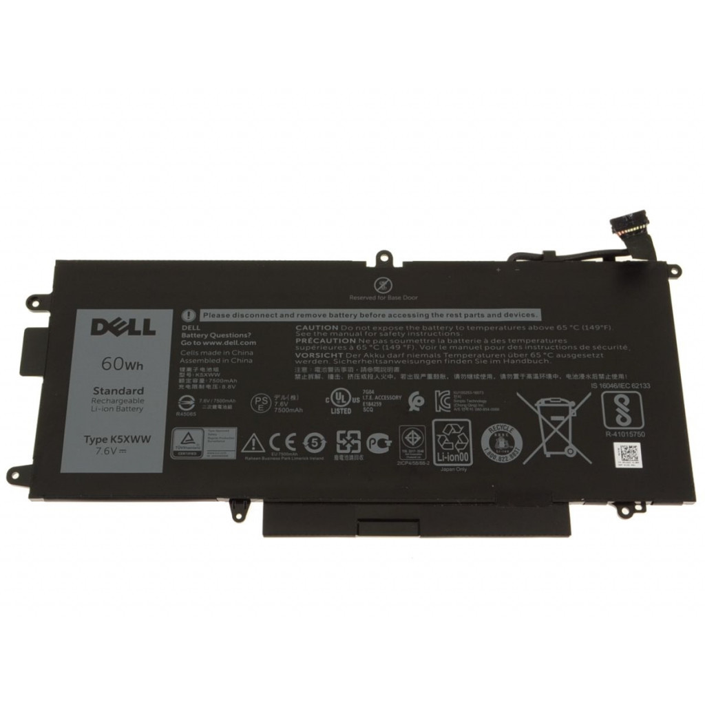 Акумулятор для ноутбука Dell Latitude 7390 K5XWW, 7500mAh (60Wh), 4cell, 7.6V, Li-ion (A47682)