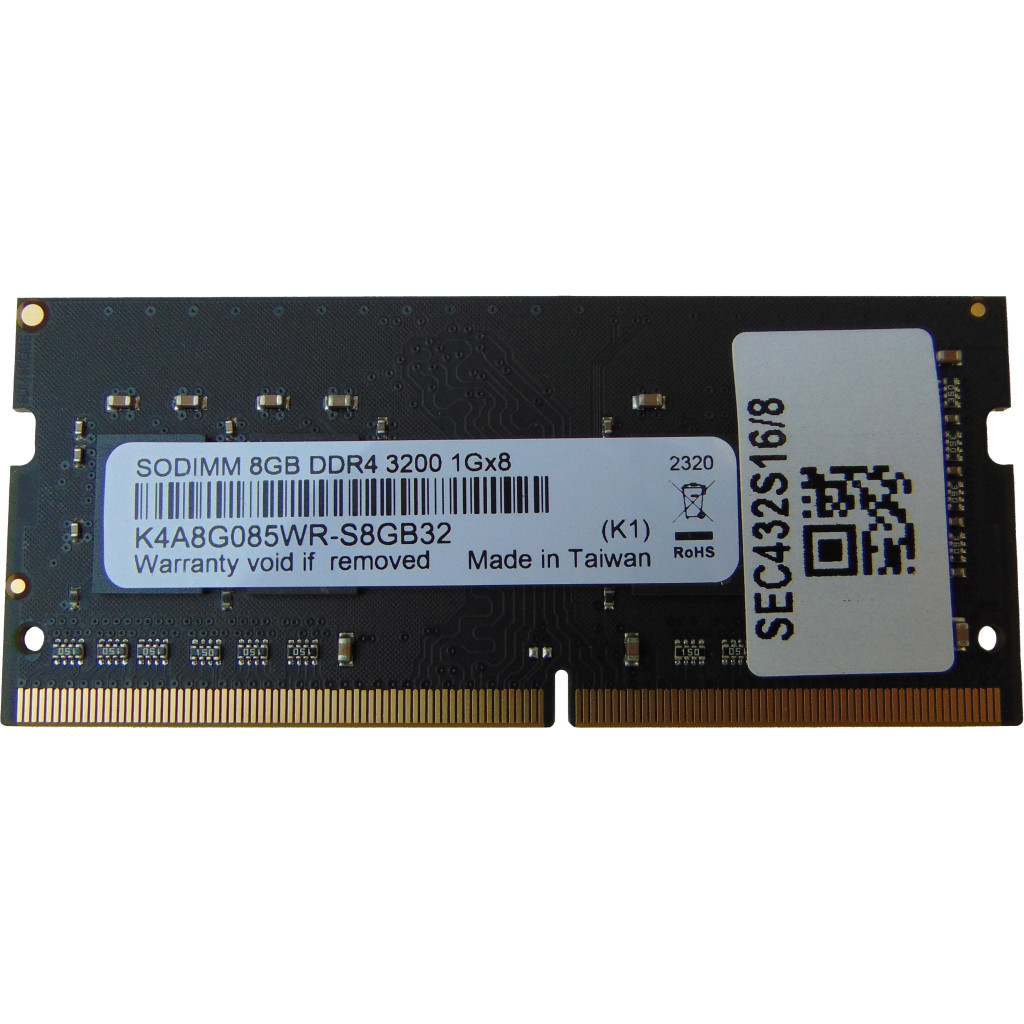 Оперативна пам'ять Samsung DDR4 8GB 3200 MHz (SEC432S16/8)