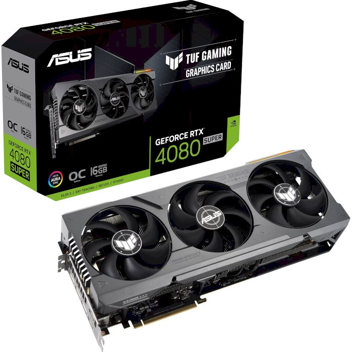 Видеокарта ASUS Nvidia GeForce RTX4080 SUPER TUF OC 16Gb  (TUF-RTX4080S-O16G-GAMING)