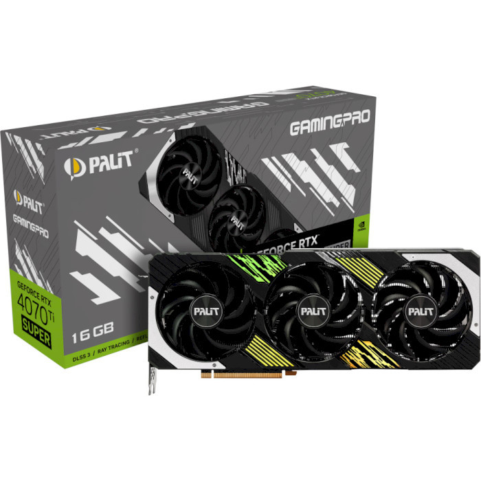Видеокарта Palit GeForce RTX 4070 Ti SUPER GamingPro (NED47TS019T2-1043A)