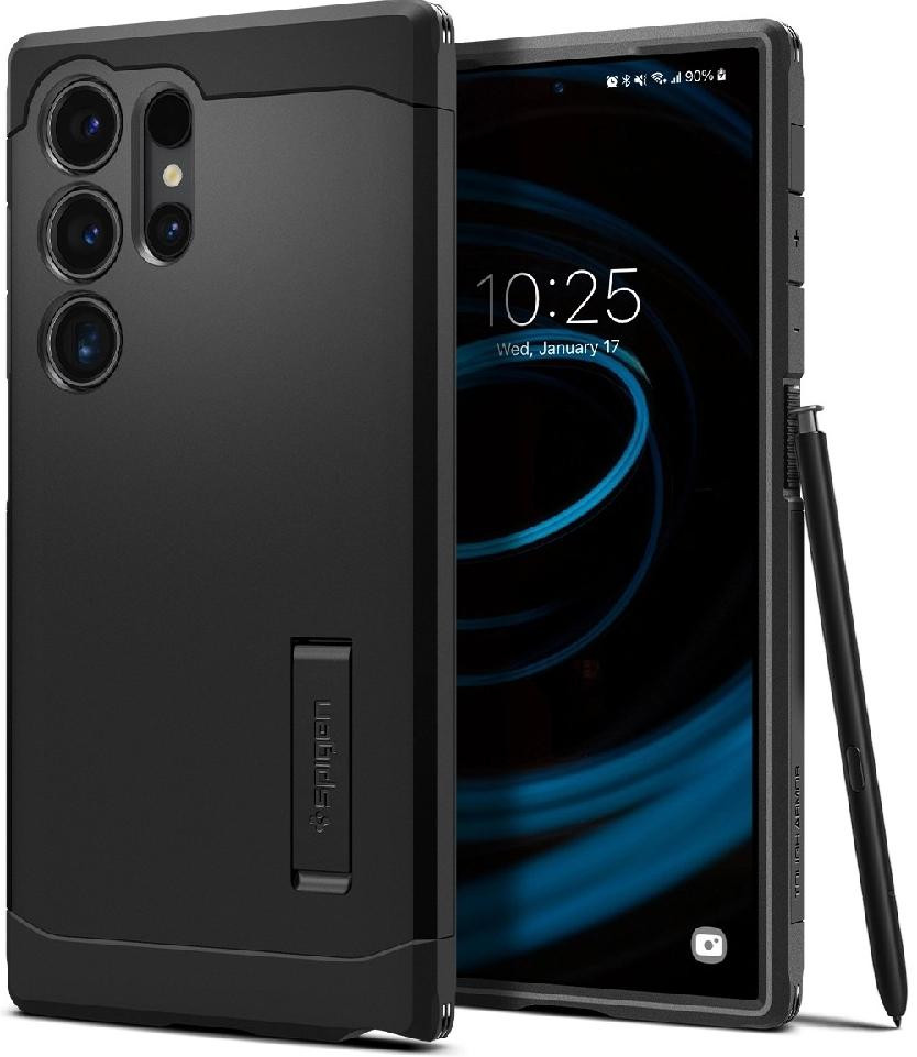 Чохол-накладка Spigen for Samsung Galaxy S24 Ultra, Tough Armor, Black (ACS07300)