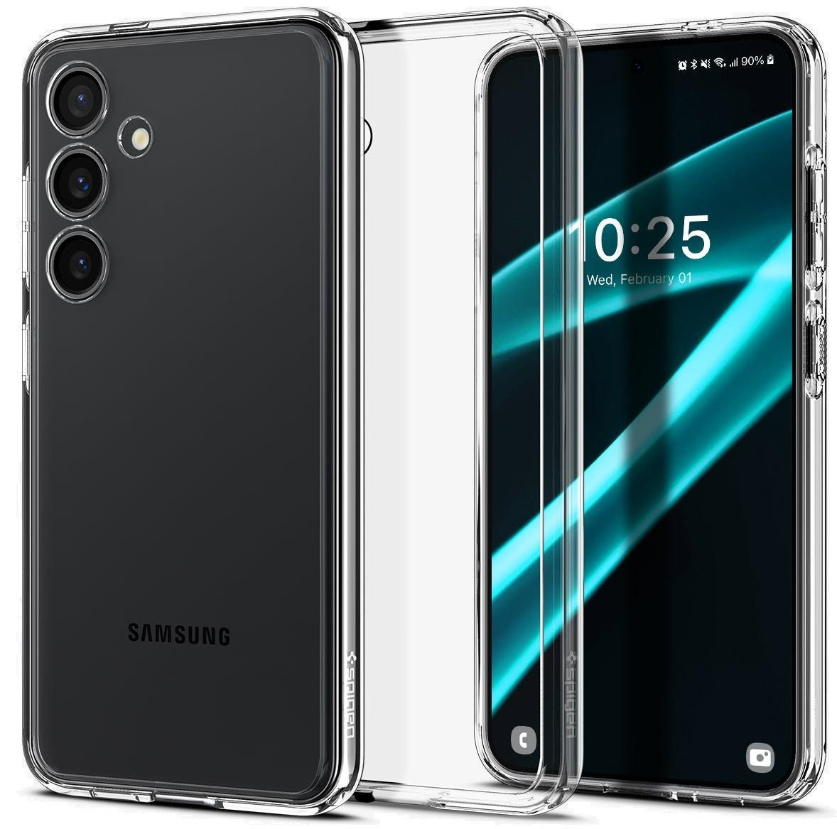 Чохол-накладка Spigen for Samsung Galaxy S24+, Ultra Hybrid, Crystal Clear (ACS07329)