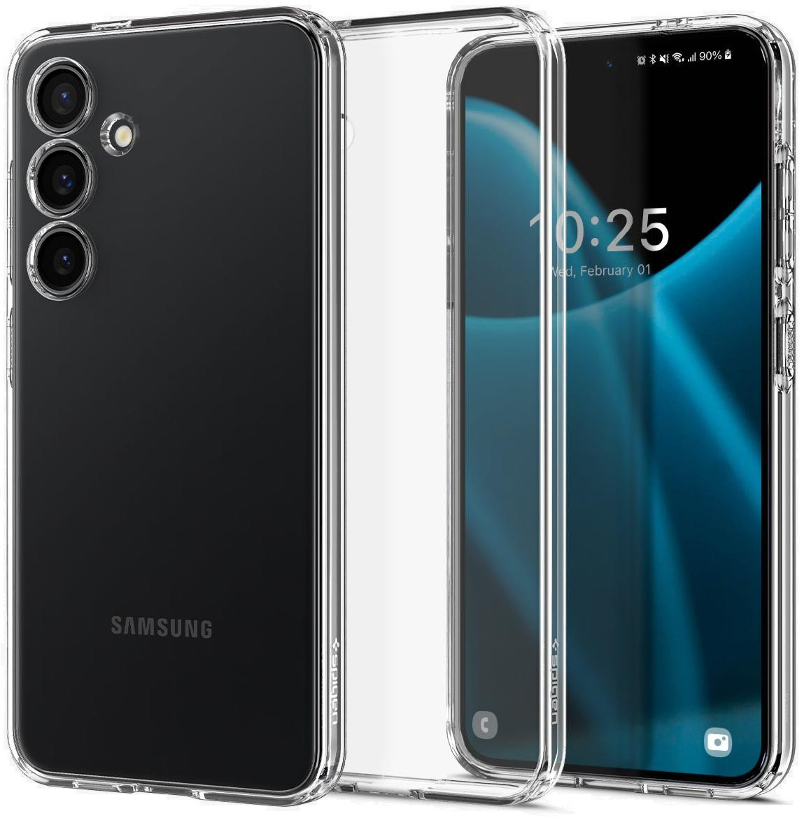 Чохол-накладка Spigen for Samsung Galaxy S24, Liquid Crystal, Crystal Clear (ACS07343)