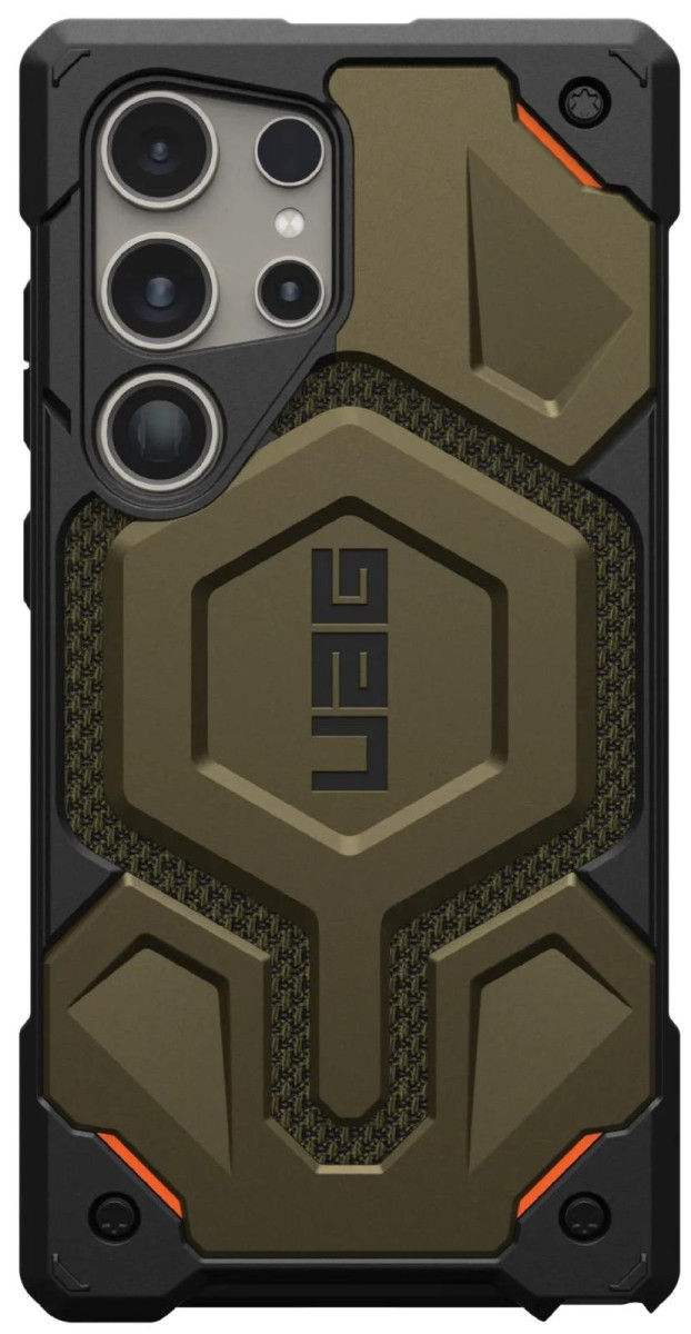 Чехол-накладка UAG for Samsung Galaxy S24 Ultra, Monarch Pro, Kevlar Element Green (21441611397B)