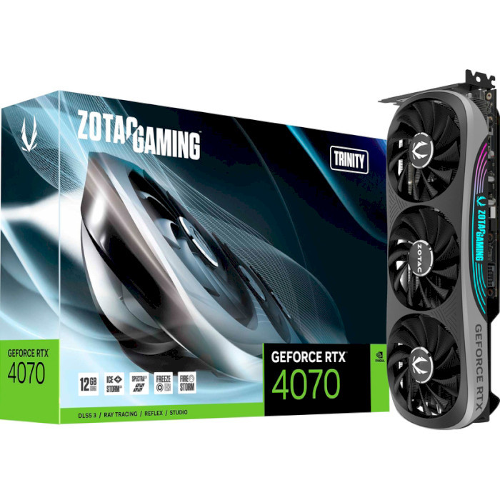 Видеокарта ZOTAC GeForce RTX 4070 12GB GDDR6X Trinity (ZT-D40700D-10P)