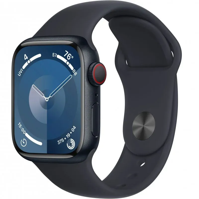 Смарт-годинник Apple Watch Series 9 GPS + Cellular 41mm Midnight Alu. Case w. Midnight S. Band - M/L (MRHT3)