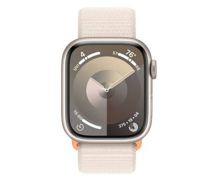 Смарт-часы Apple Watch Series 9 GPS + Cellular 45mm Starlight Alu. Case w. Starlight Sport Loop (MRMA3)