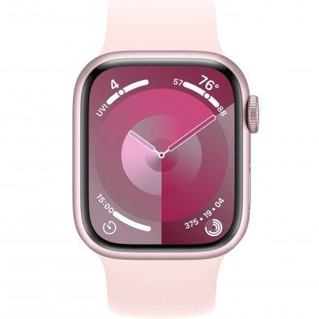 Смарт-часы Apple Watch Series 9 GPS 41mm Pink Alu. Case w. Light Pink Solo Loop - Size 6 (MR9N3+MTER3)