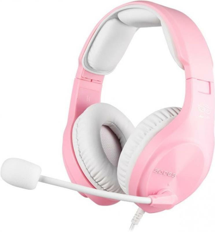 Навушники Sades A2 Pink (saa2pkj)
