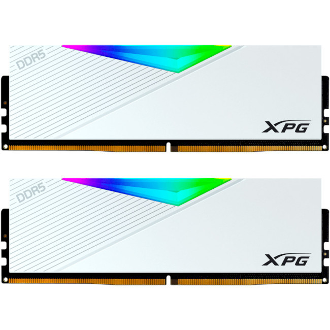 Оперативна пам'ять ADATA XPG Lancer RGB White DDR5 5200MHz 32GB Kit 2x16GB (AX5U5200C3816G-DCLARWH)