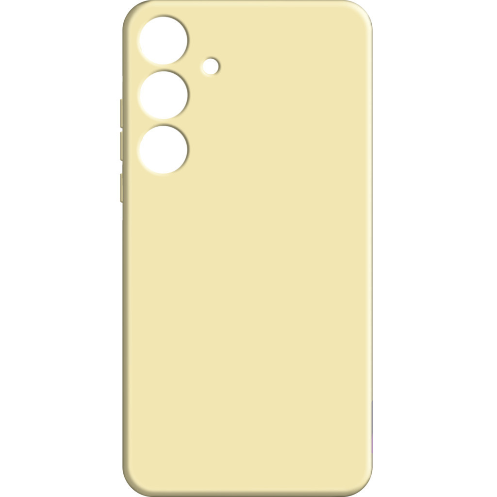 Чехол-накладка MAKE Samsung S24 Plus Silicone Yellow (MCL-SS24PYE)