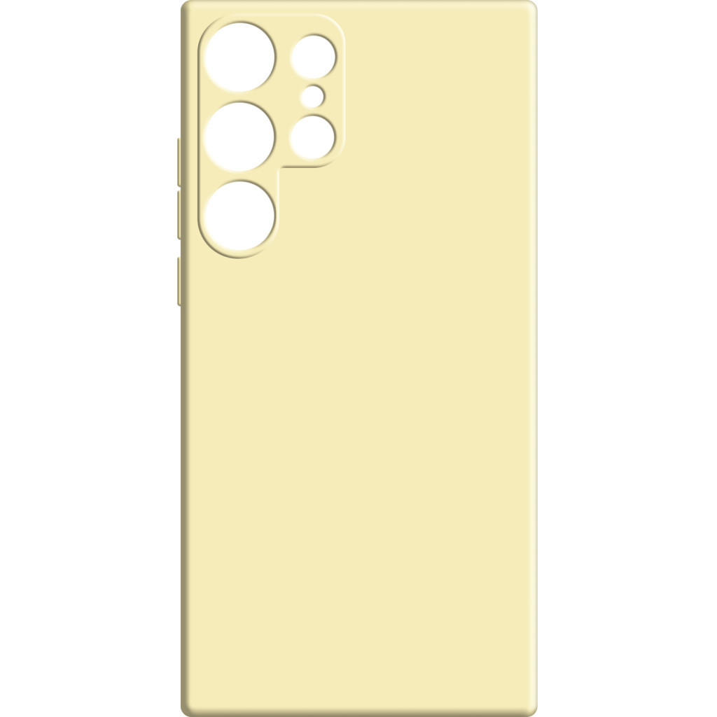 Чохол-накладка MAKE Samsung S24 Ultra Silicone Yellow (MCL-SS24UYE)
