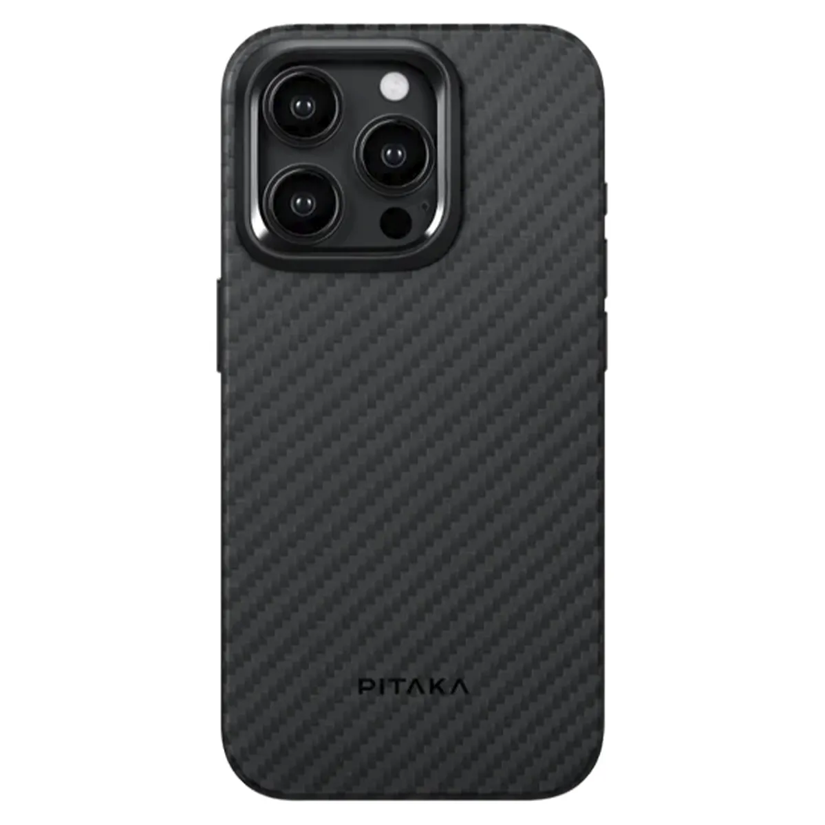 Чехол-накладка Pitaka iPhone 15 Pro MagEZ Case Pro 4 Twill 1500D Black/Grey (KI1501PP)