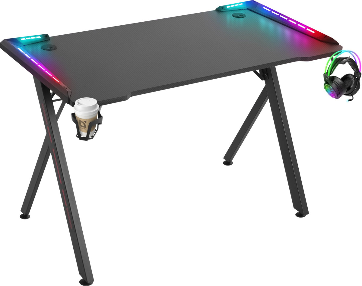 Геймерський стіл Defender Extreme RGB 64307