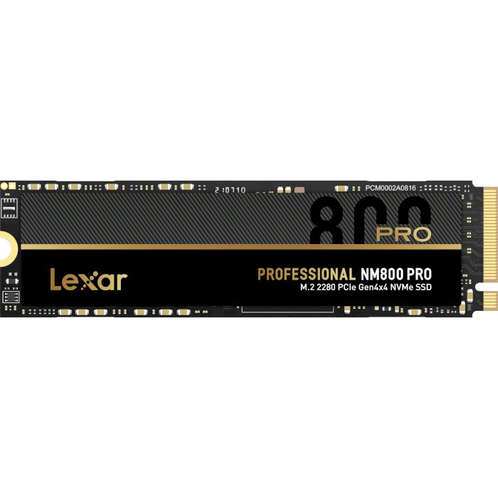 SSD накопичувач Lexar PCIE G4 M.2 512GB NM800 PRO (LNM800P512G-RNNNG)