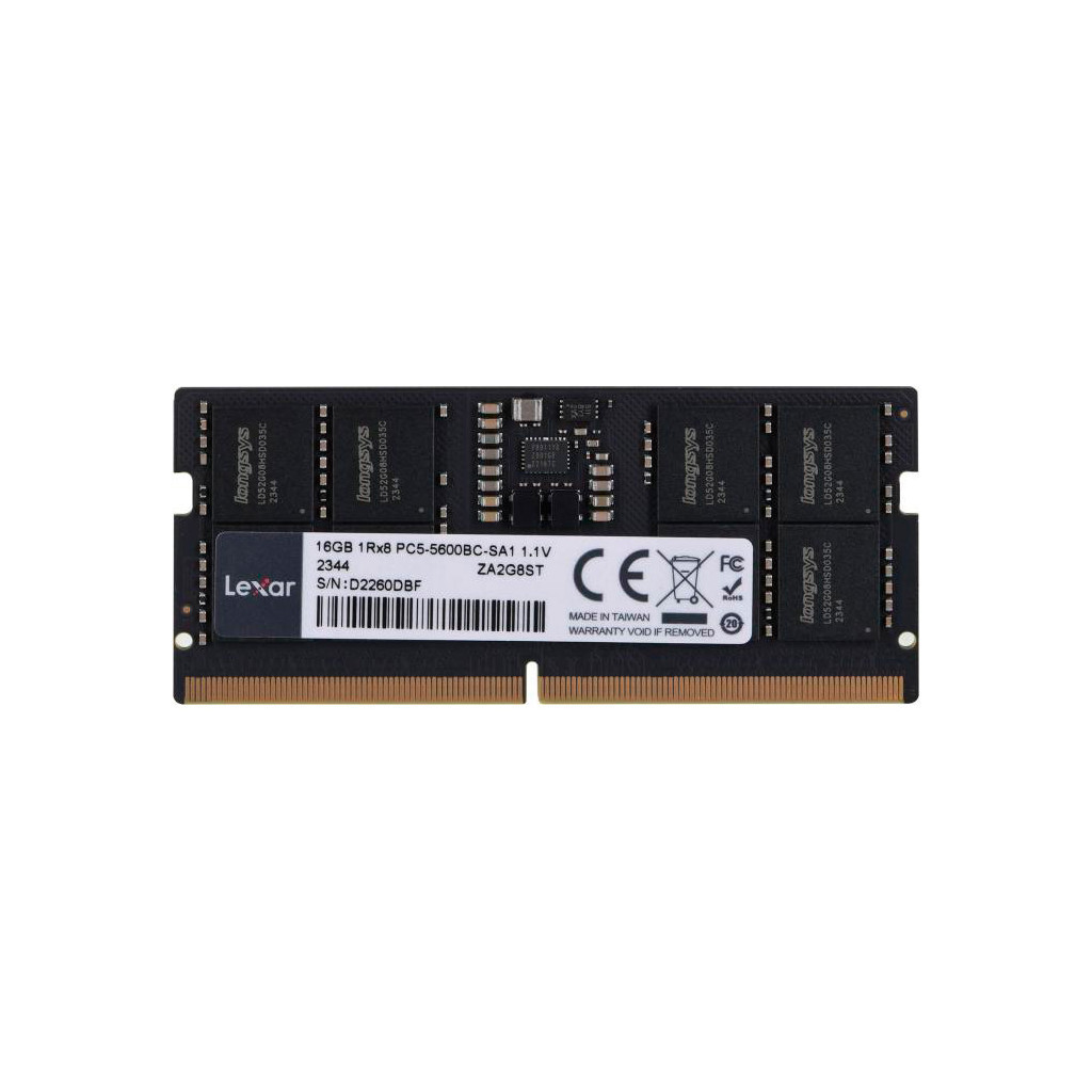 Оперативна пам'ять Lexar 16GB DDR5-5600 (LD5S16G56C46ST-BGS)