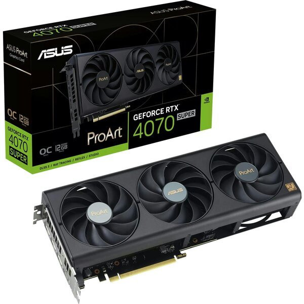 Видеокарта ASUS GeForce RTX 4070 SUPER 12GB GDDR6X PROART OC PROART-RTX4070S-O12G (90YV0KC4-M0NA00)