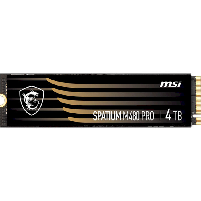 SSD накопитель MSI SSD 4TB Spatium M480 Pro M.2 2280 PCIe 4.0 x4 NVMe 3D NAND TLC (S78-440R050-P83)