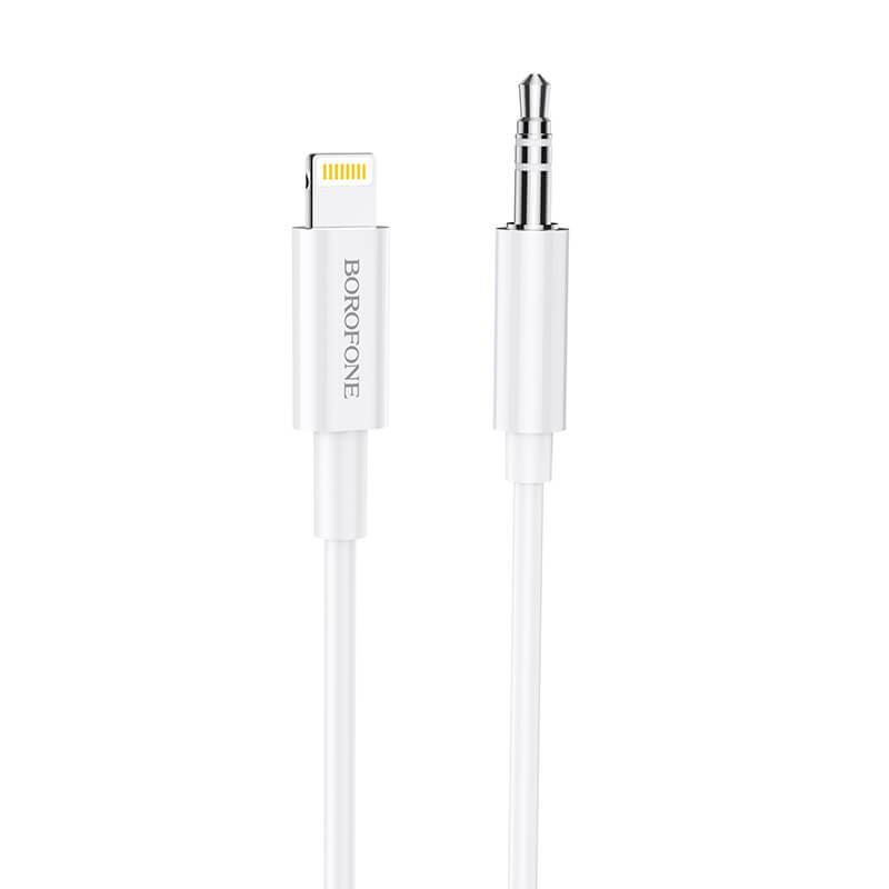 Кабель USB Borofone BL9 3.5mm - Lightning (M/M), 1m White (BL9W)