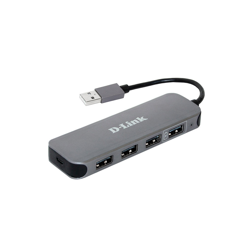 USB Хаб D-Link DUB-H4 4xUSB2.0, USB2.0 (DUB-H4)