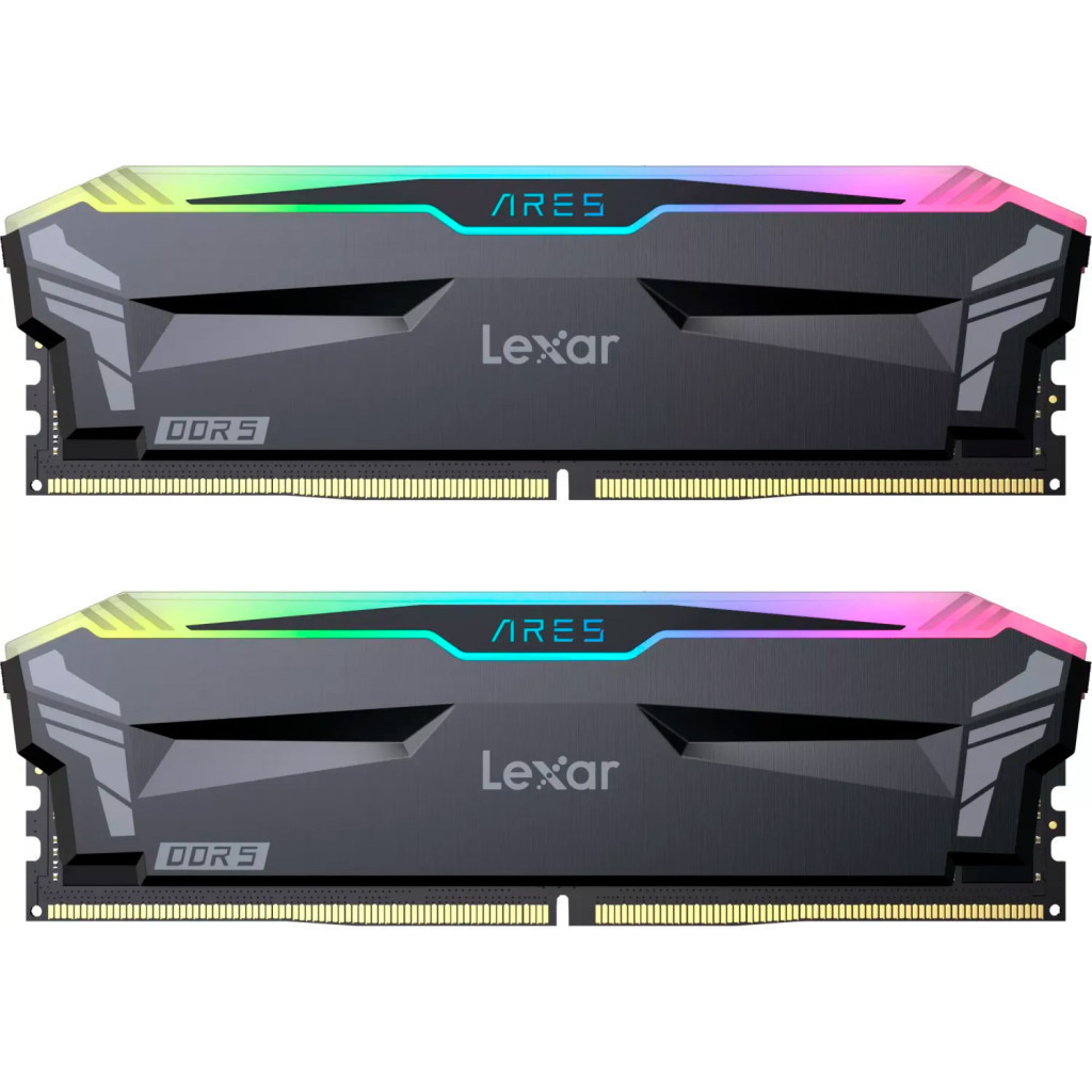 Оперативна пам'ять Lexar DDR5 32GB (2x16GB) 6000 MHz Ares RGB Black (LD5BU016G-R6000GDLA)