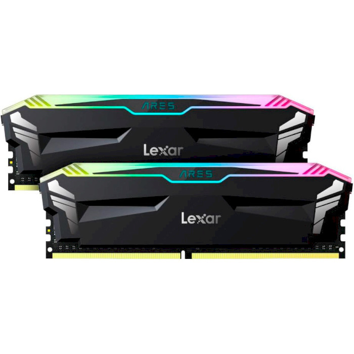 Оперативна пам'ять Lexar 16GB (2x8GB) DDR4 3600MHz Ares RGB Black (LD4BU008G-R3600GDLA)