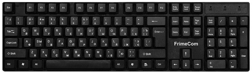 Клавіатура FrimeCom K12 Ukr Black
