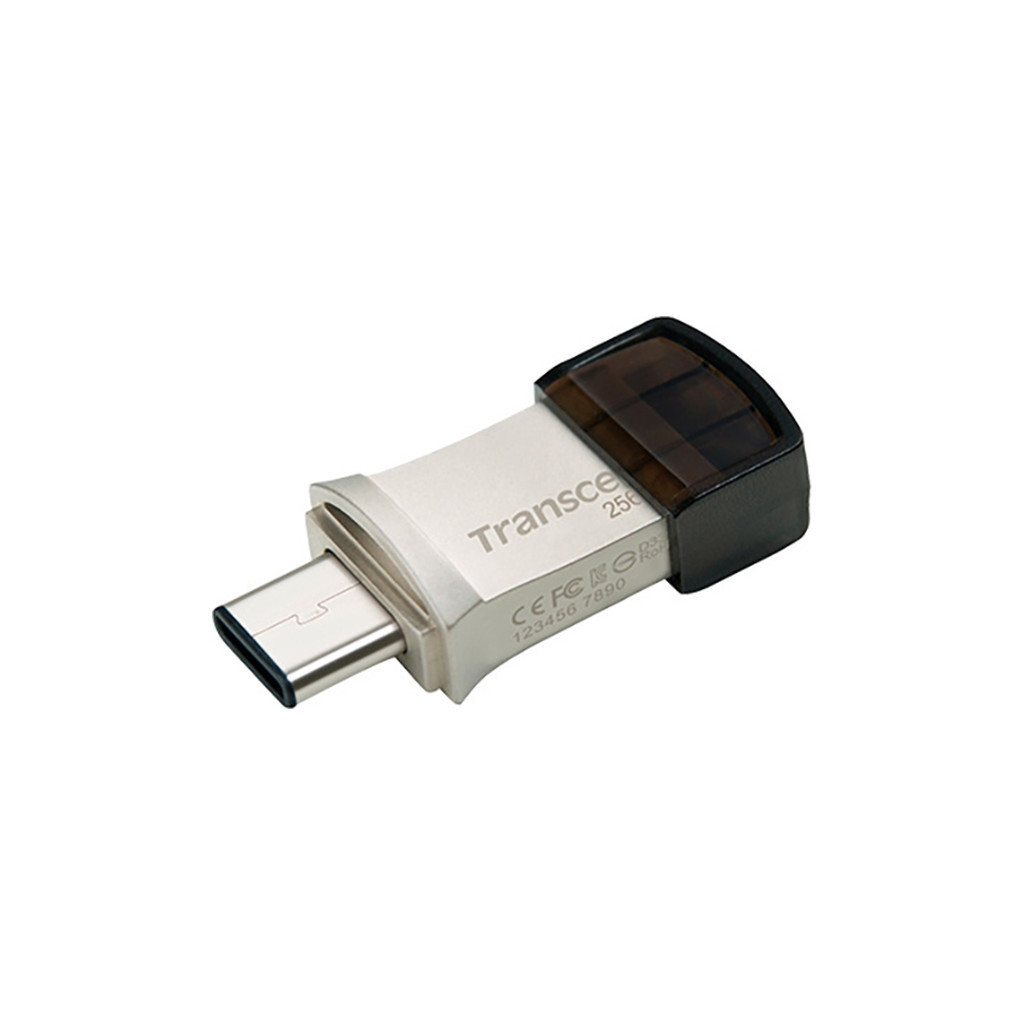 Флеш память USB Transcend 256GB JetFlash 890 Type-C (TS256GJF890S)