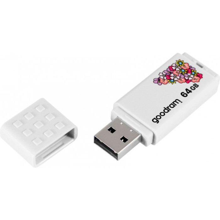 Флеш память USB GOODRAM 64 GB UME2 Spring White (UME2-0640W0R11-SP)