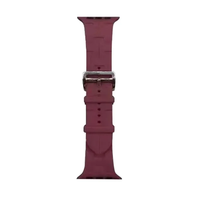 Ремінець Band Apple Watch Hermès 42/44/45/49mm 5.Wine Red