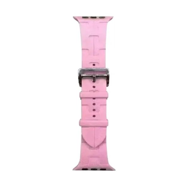 Ремінець Band Apple Watch Hermès 42/44/45/49mm 8.Pink