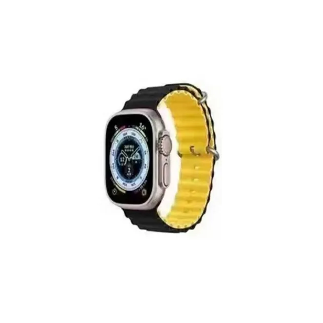 Ремешок Band Apple Watch Ocean two-tone 42/44/45/49mm 27.Black-Yellow