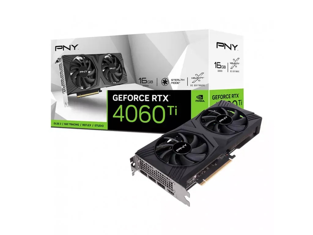 Відеокарта PNY GeForce RTX 4060 Ti 16GB VERTO (VCG4060T16DFXPB1)