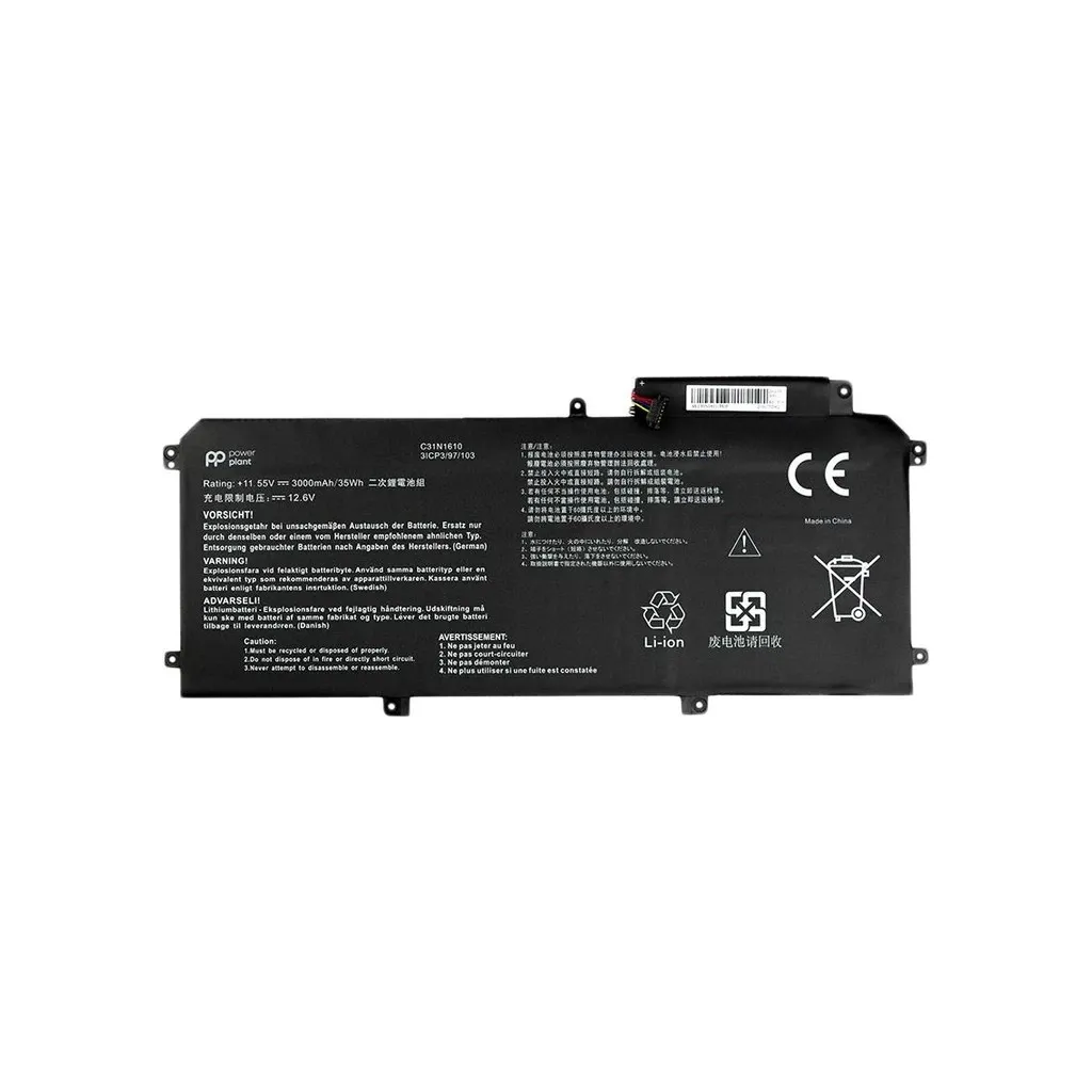 Акумулятор для ноутбука ASUS ZenBook UX330 C31N1610, 4680mAh (54Wh), 3cell, 11.55V, Li-Pol (A47881)