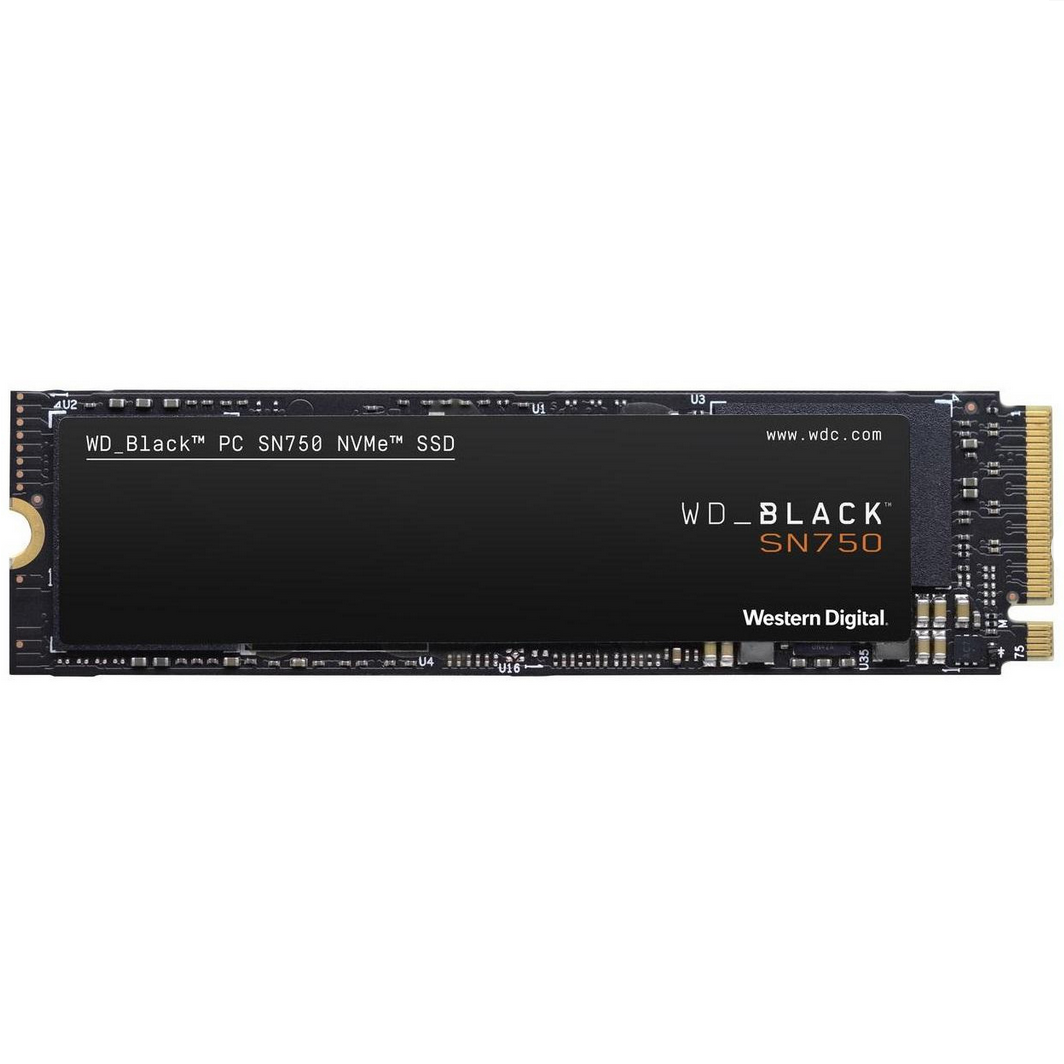 SSD накопитель WD Black SN750 NVME SSD 1TB (WDS100T3X0C)