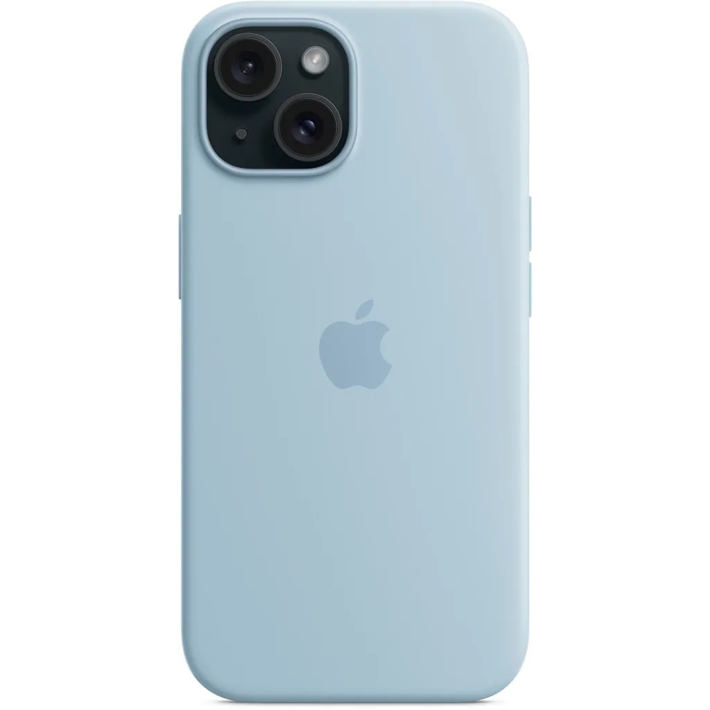 Чехол для смартфона Apple iPhone 15 Silicone Case with MagSafe Light Blue (MWND3ZM/A)