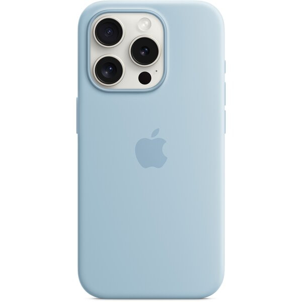 Чохол-накладка Apple iPhone 15 Pro Silicone Case with MagSafe Light Blue (MWNM3ZM/A)