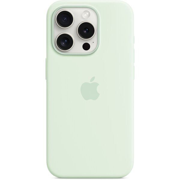 Чохол-накладка Apple iPhone 15 Pro Silicone Case with MagSafe Soft Mint (MWNL3ZM/A)