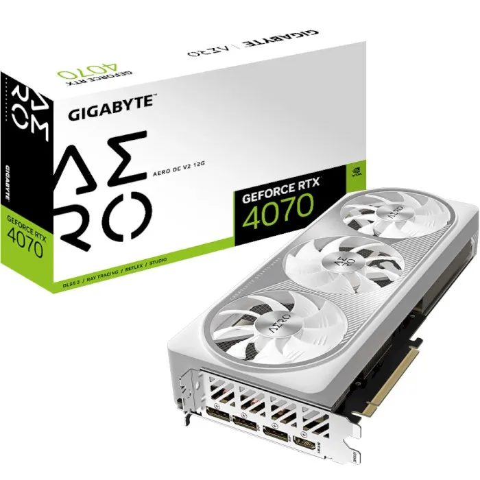 Видеокарта GIGABYTE GeForce RTX 4070 Aero OC V2 12G (GV-N4070AERO OCV2-12GD)