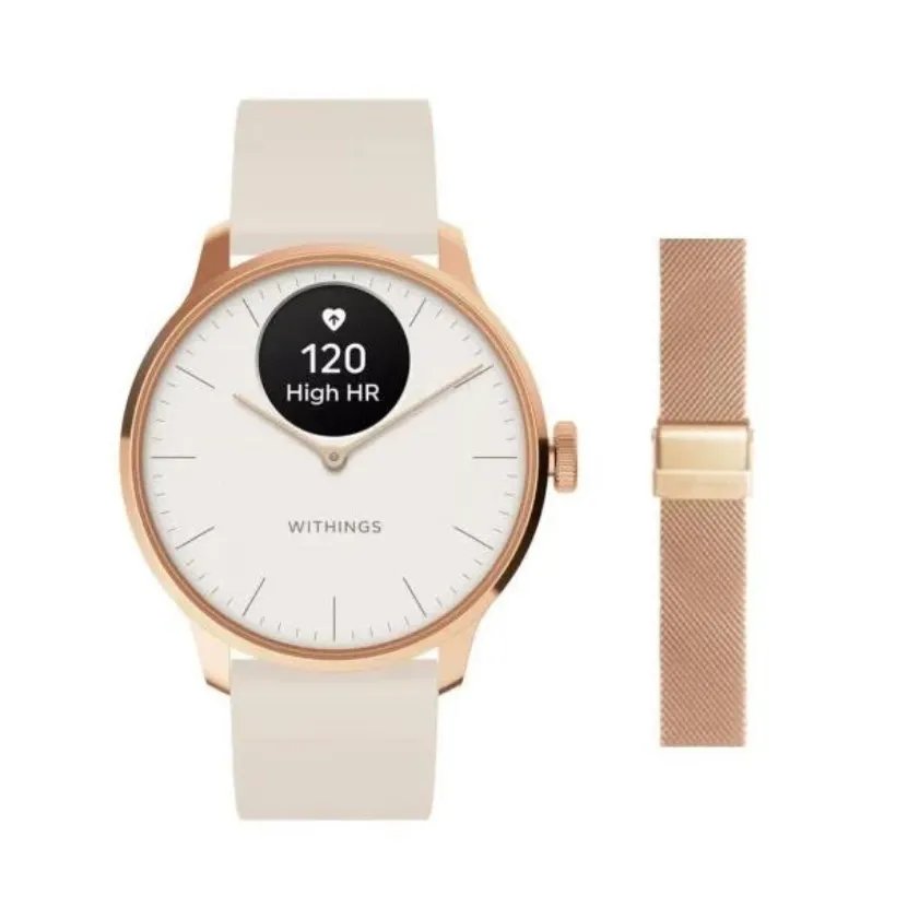 Смарт-годинник Withings Scanwatch Light 37 mm Rose Gold
